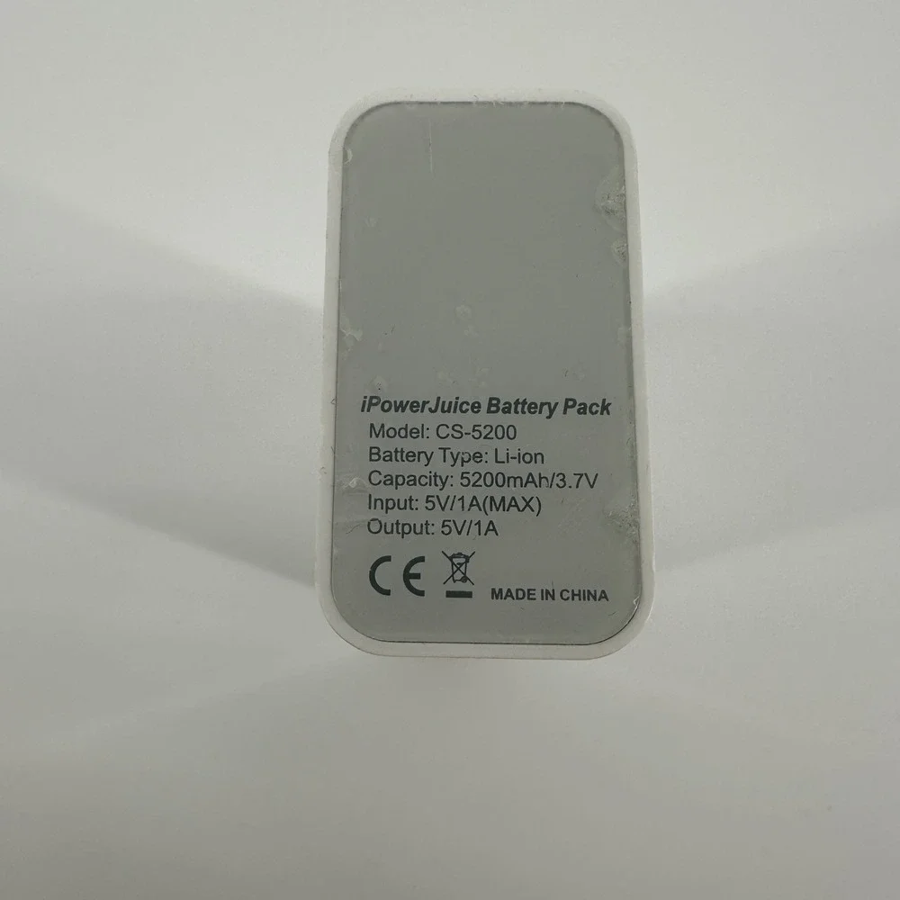 OPSO iPowerJuice Portable Battery Pack 5200mAh White CS-5200 Power Bank
